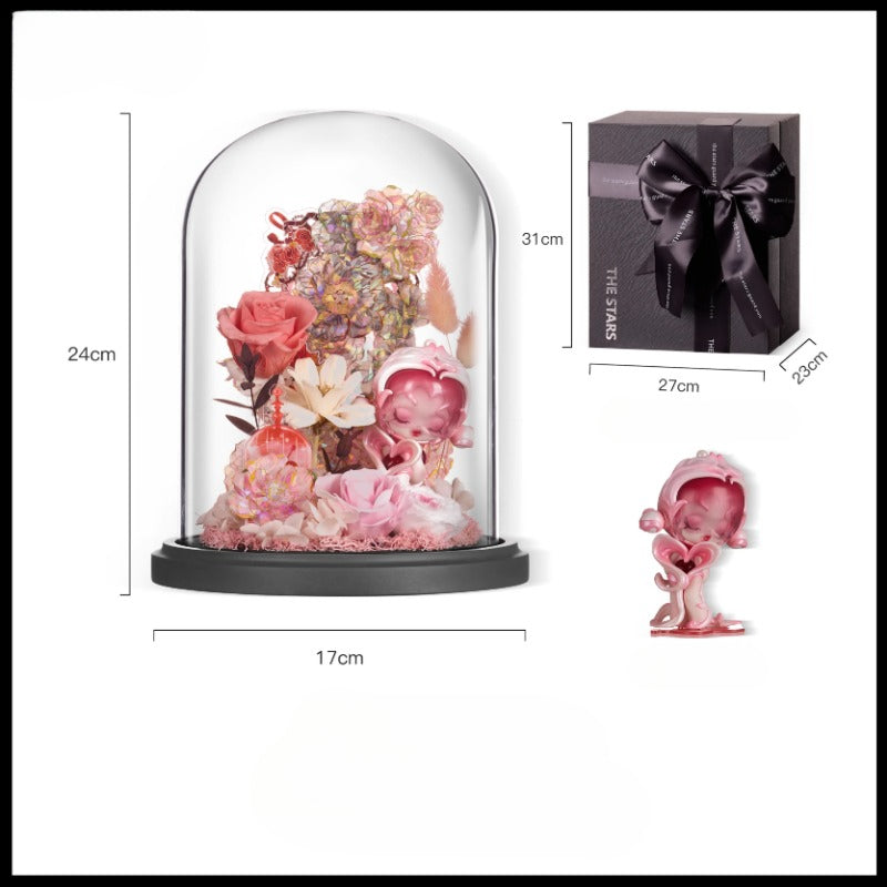 Astricos Preserved Flower Bubble Mart Gift - Timeless Beauty for Special Occasions - Astricos