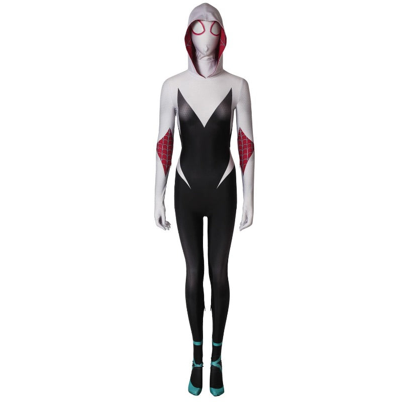 Astricos Spider-Gwen Across The Spider-Verse Cosplay Bodysuit - Gwen Stacy Costume Ver2 - Astricos