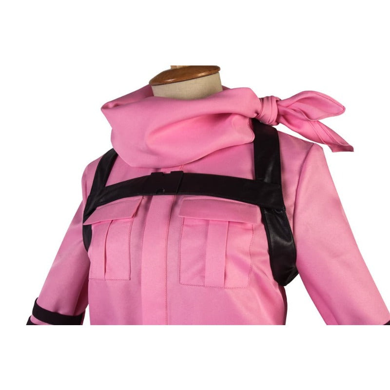 Astricos LLENN Sword Art Online GGO Cosplay Costume - Custom Made Pink Uniform - Astricos