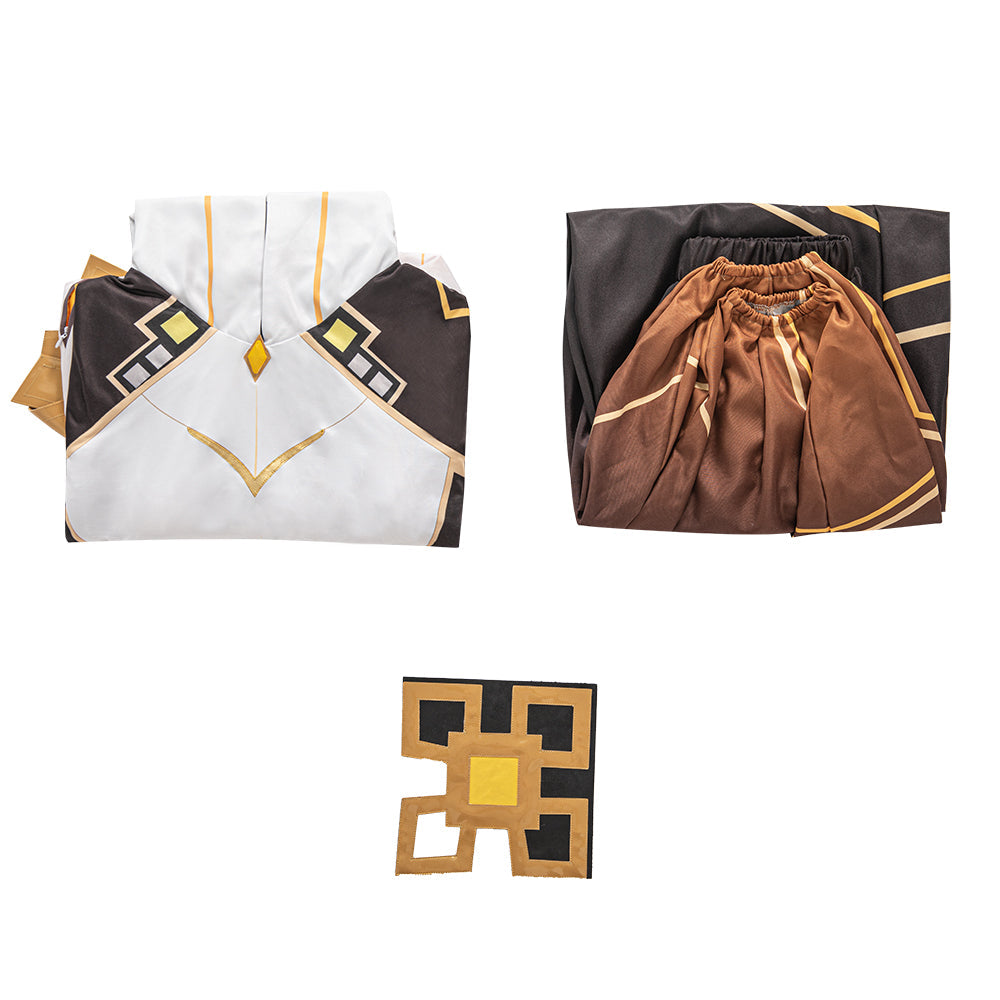 Astricos: Zhongli Cosplay Costume - Elite Divine Ensemble for Male Enthusiasts - Astricos