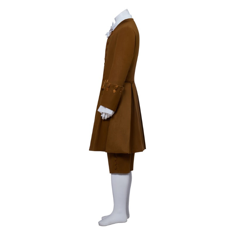 Authentic Brown 18th Century Frock Coat - Premium Colonial Military Style Astricos Cosplay Ensemble - Astricos