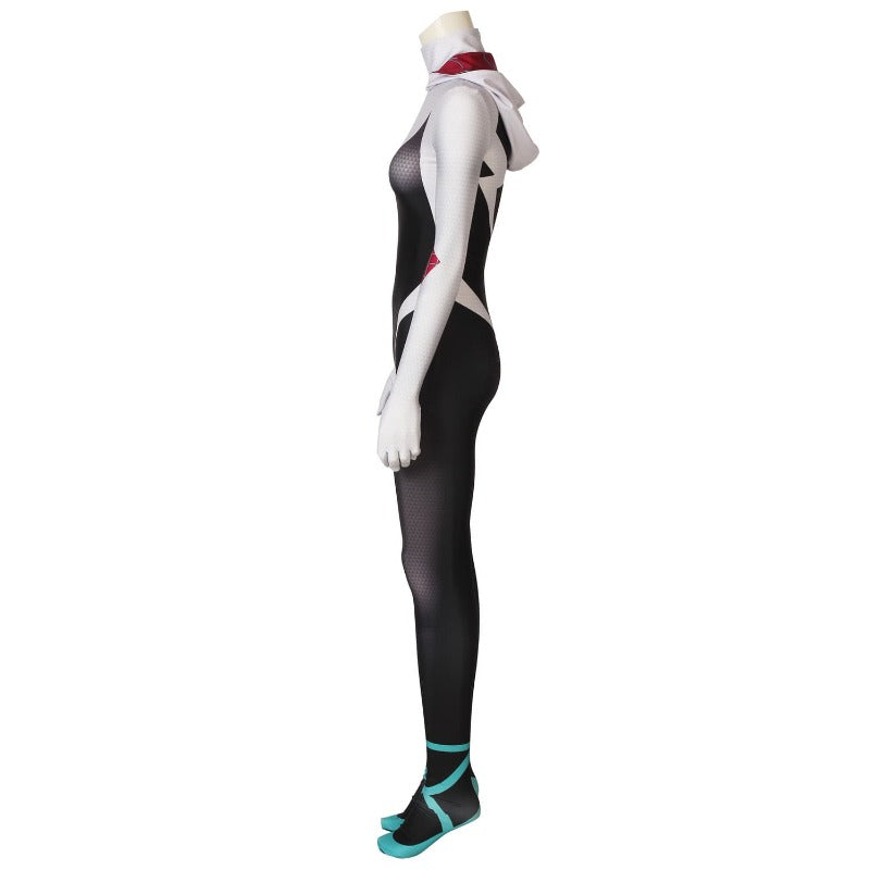 Astricos Spider-Gwen Across The Spider-Verse Cosplay Bodysuit - Gwen Stacy Costume Ver2 - Astricos