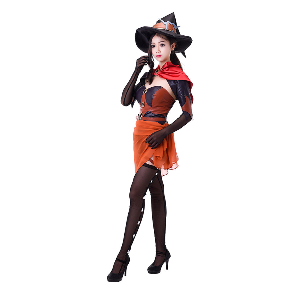 Astricos Overwatch Mercy Witch Skin Cosplay Costume | Premium Game Cosplay Series - Astricos