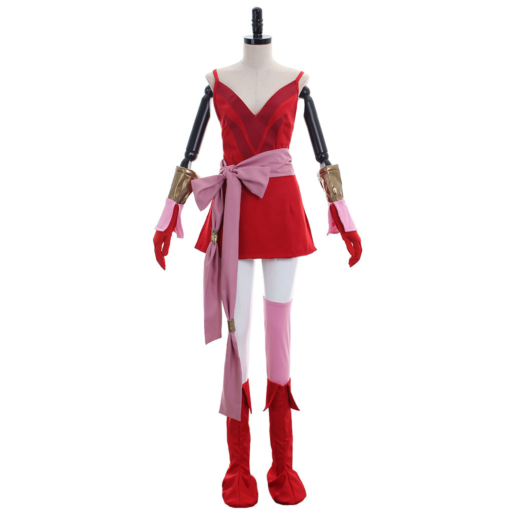 Astricos Tiki Cosplay Costume | Divine Dragon Princess Pink Dress with Cloak - Astricos