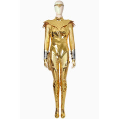 Astricos Diana Prince Golden Battle Armor Cosplay Costume for Halloween and Carnival - Astricos