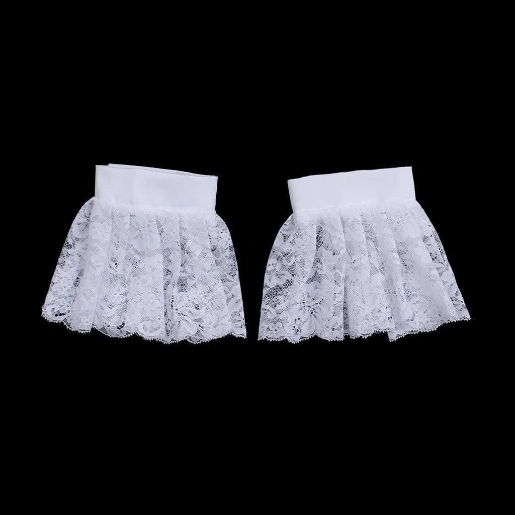 Astricos Victorian-Style White Lace Detachable Collar and Cuffs - Timeless Elegance for Every Outfit - Astricos