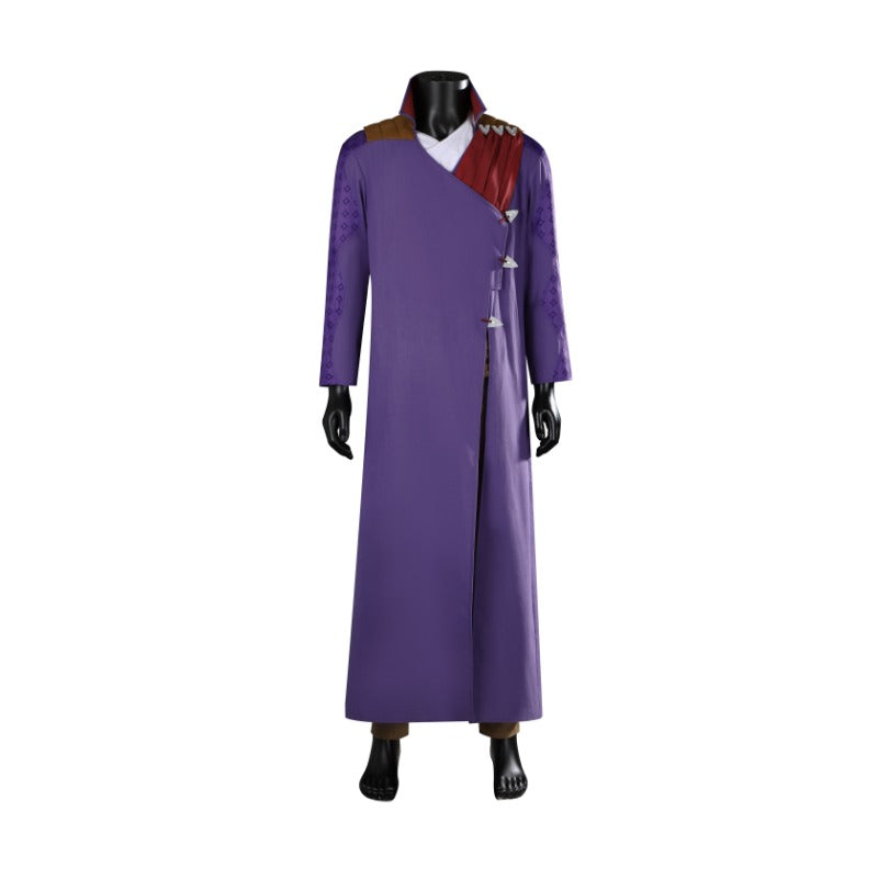 Astricos Gale Dekarios Cosplay Costume - Baldur's Gate Inspired Purple Wizard Full Set for Halloween - Astricos