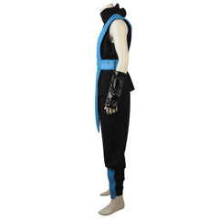 Astricos Sub-Zero Cosplay Costume - Authentic Ninja Blue Fighter Outfit with Mask - Astricos