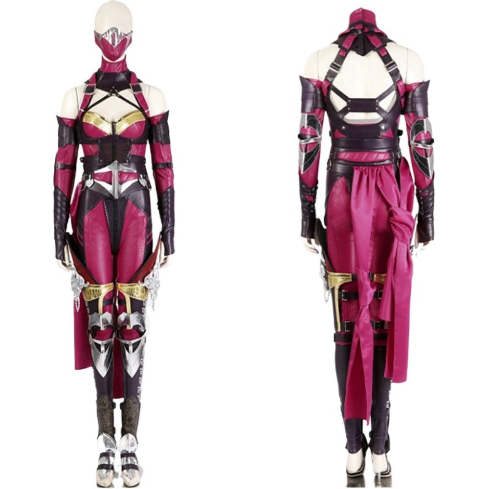 Astricos Mileena Cosplay Costume - Mortal Kombat Sexy Battle Outfit for Halloween Parties - Astricos