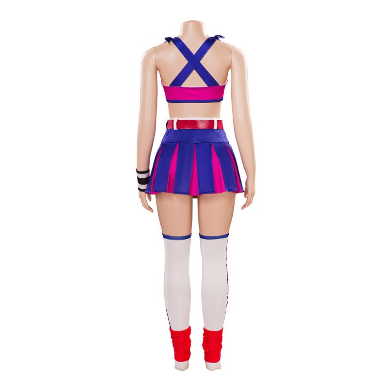 Astricos Juliet Starling Cosplay Costume - Lollipop Chainsaw Inspired Sexy Top and Skirt Set for Women - Astricos