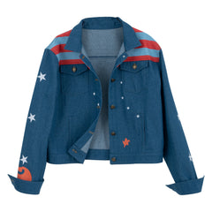 Astricos America Chavez Denim Jacket – Marvel Multiverse Cosplay Costume, Halloween Outfit - Astricos