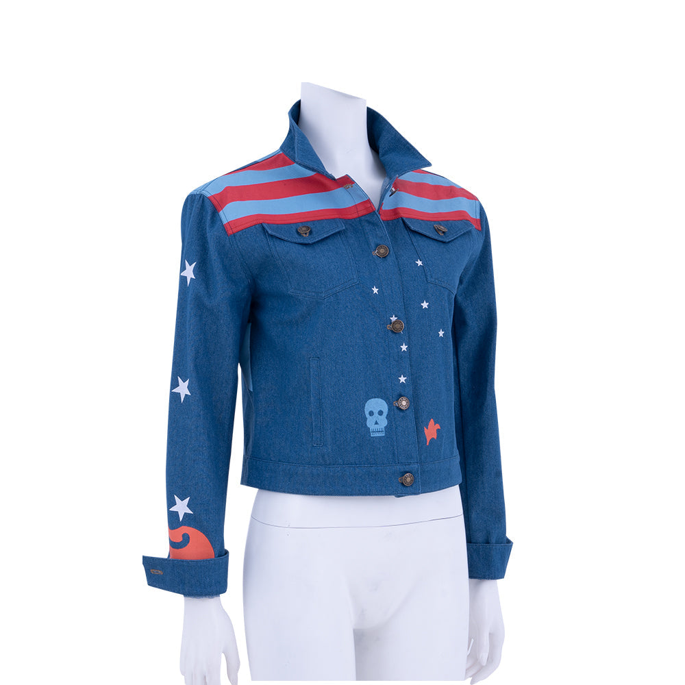 Astricos America Chavez Denim Jacket – Marvel Multiverse Cosplay Costume, Halloween Outfit - Astricos