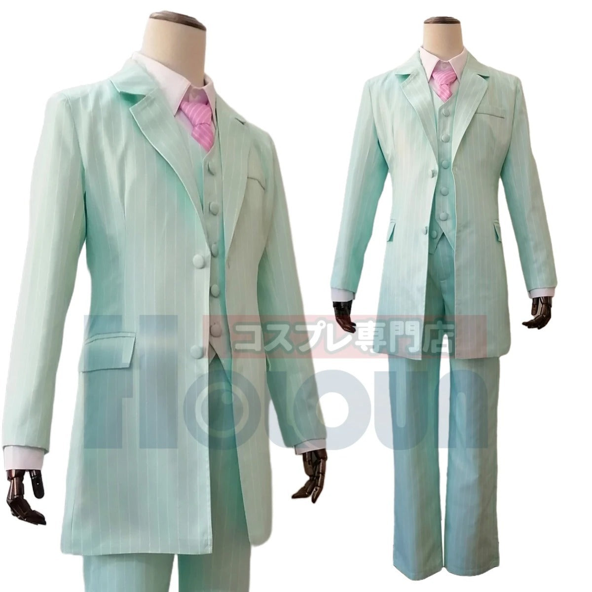 Astricos Anime Cosplay Costume - Rindo Haitani Blue Green Suit for Casual, Halloween & Christmas - Astricos