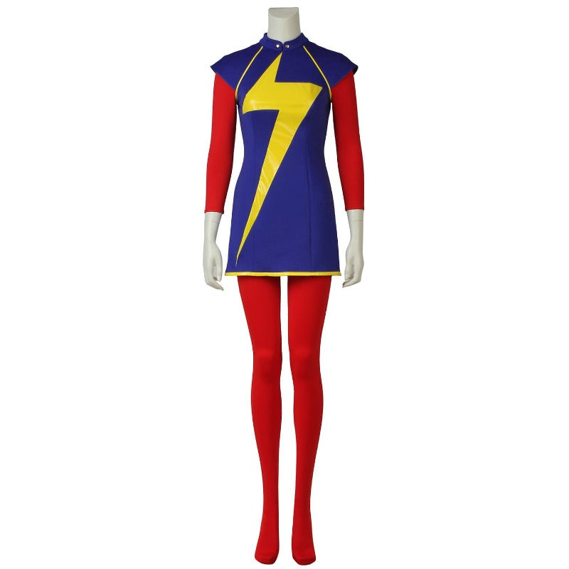 Astricos Kamala Khan Cosplay Costume - Women's Jumpsuit & Cloak for Marvel Themed Events - Astricos