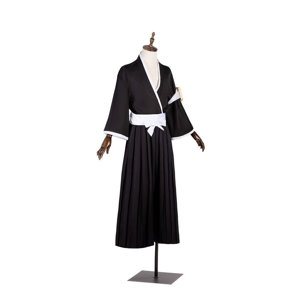 Astricos Ichigo Kurosaki Bleach Cosplay Costume with Wig, Black Top, and Pants for Halloween - Astricos