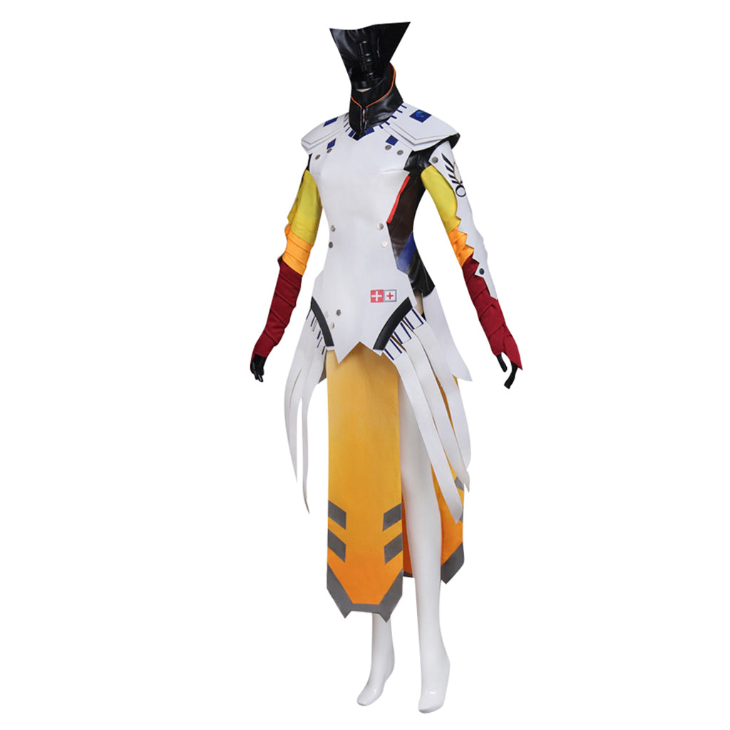 Astricos Mercy Cosplay Costume – Premium Fantasy Battle Jumpsuit for Enthusiasts and Cosplay Gatherings - Astricos