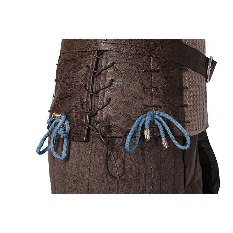 Astricos Geralt of Rivia Cosplay Leather Jacket - The Witcher 3 Wild Hunt Hero Suit for Halloween - Astricos