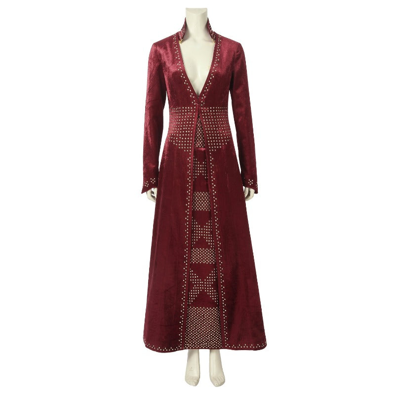 Astricos Cersei Lannister Red Dress Cosplay Costume | Custom-Made Game of Thrones Outfit - Astricos