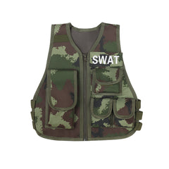 Astricos Kids Airsoft Vest - Camouflage Tactical Vest for Outdoor Adventure and Cosplay - Astricos