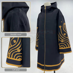 Astricos Anime Brahman Senju Kawaragi Cosplay Costume - Golden Black Jacket Coat - Astricos