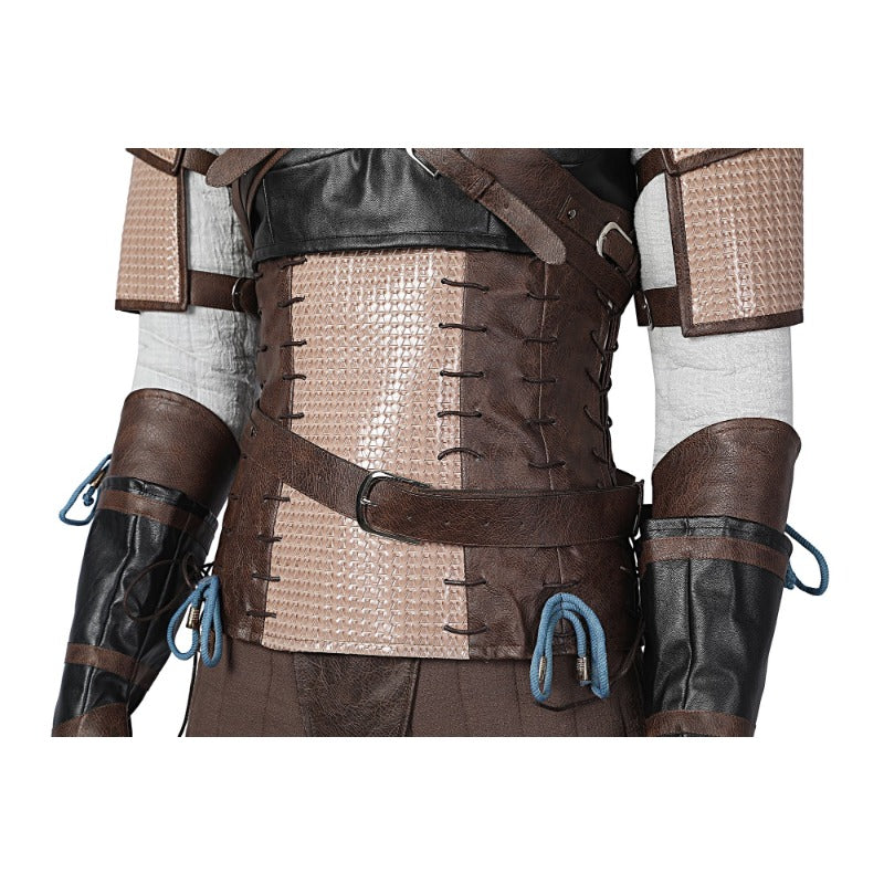 Astricos Geralt of Rivia Cosplay Leather Jacket - The Witcher 3 Wild Hunt Hero Suit for Halloween - Astricos