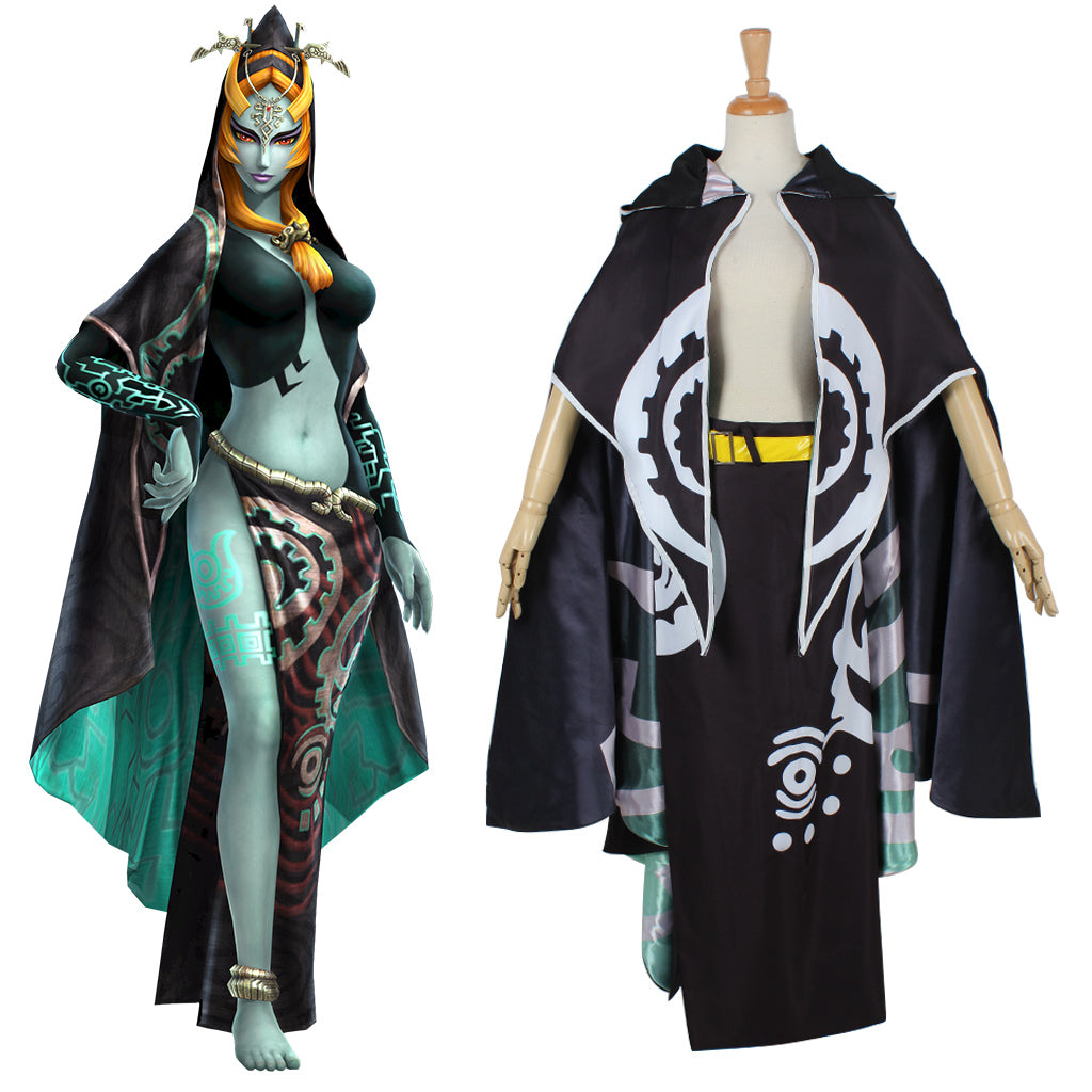 Astricos Midna Cosplay Costume | Alluring Sexy Cloak Skirt Set for Zelda Enthusiasts - Astricos