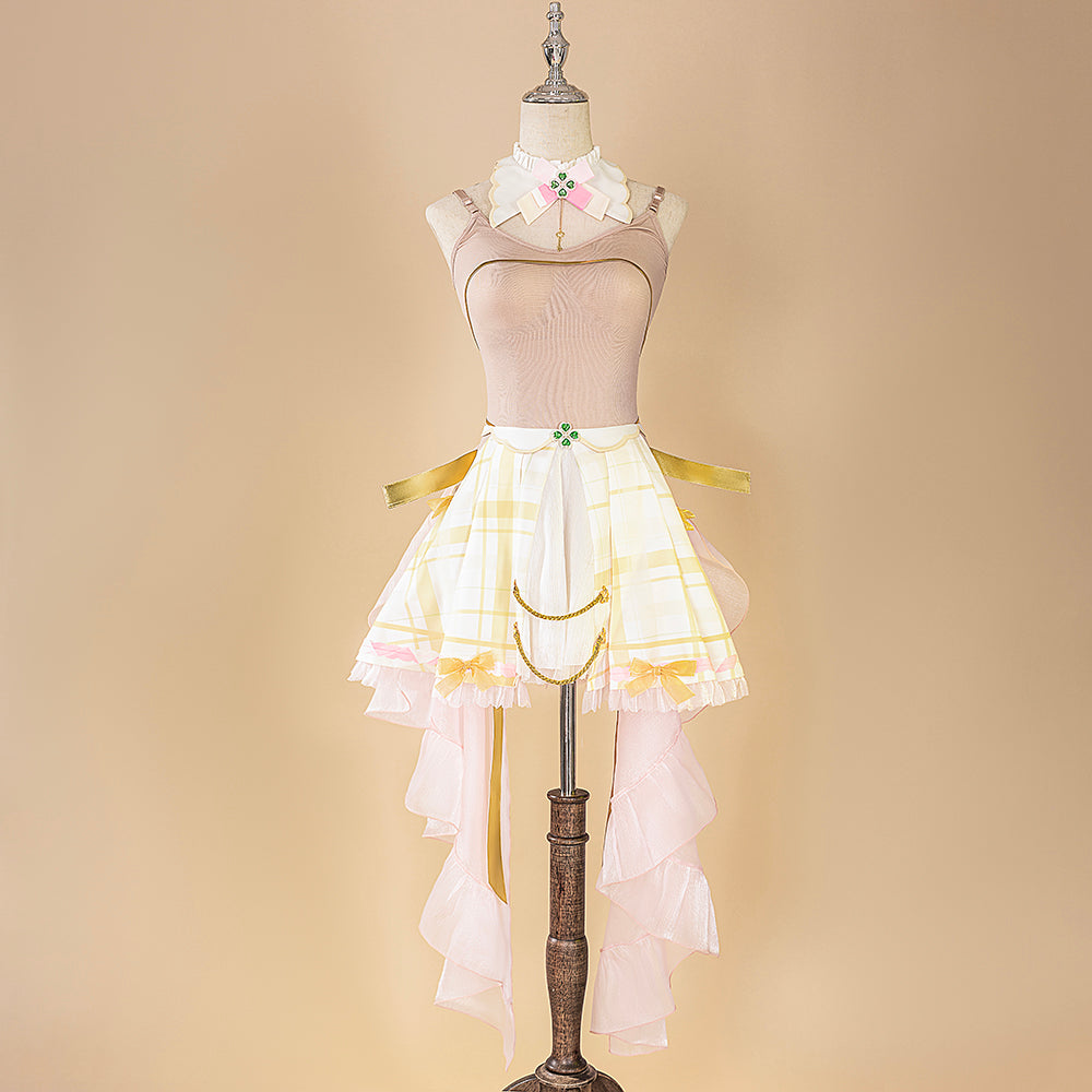 Astricos Ace Taffy Cosplay Costume - Pink Virtual Idol Dress Set for Enthusiasts - Astricos