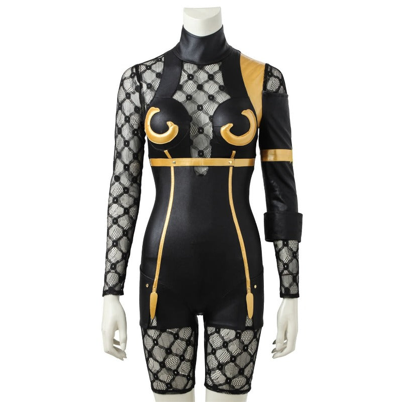 Astricos NieR Automata Sexy Operator 6O/21O Black Jumpsuit Cosplay Costume for Women - Astricos