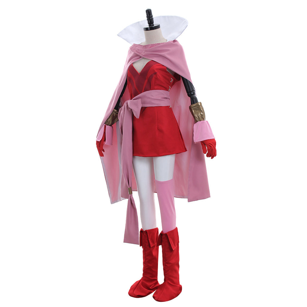 Astricos Tiki Cosplay Costume | Divine Dragon Princess Pink Dress with Cloak - Astricos