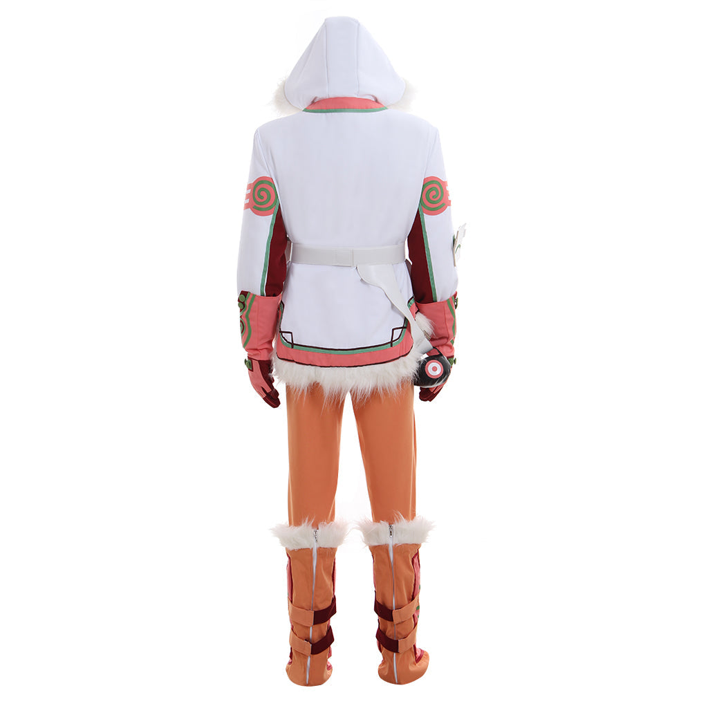 Astricos Overwatch Mei Orange Skins Battle Uniform Suit | Premium Cosplay Costume for Enthusiasts - Astricos