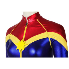 Astricos Superhero Captain Marvel Kids Cosplay Costume - Avengers Jumpsuit for Halloween - Astricos