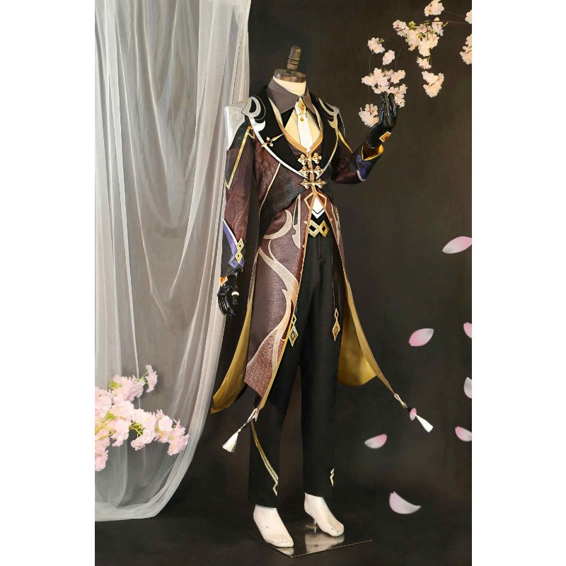 Astricos Zhongli Cosplay Costume - Premium Genshin Impact Role Play Set for Events - Astricos