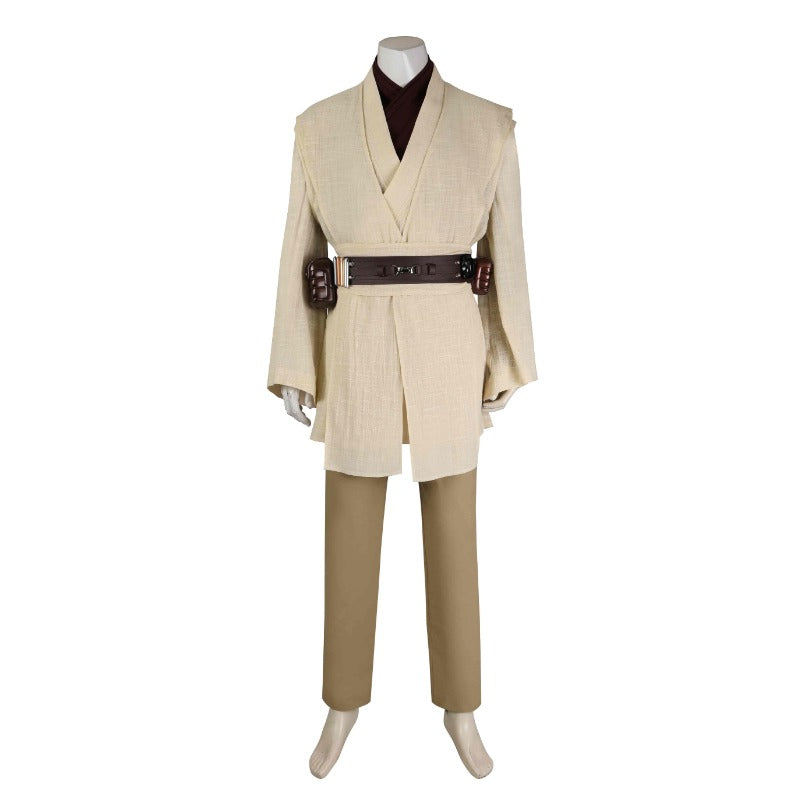 Astricos Obi-Wan Kenobi Jedi Cosplay Costume Full Set for Star Wars Fans - Astricos