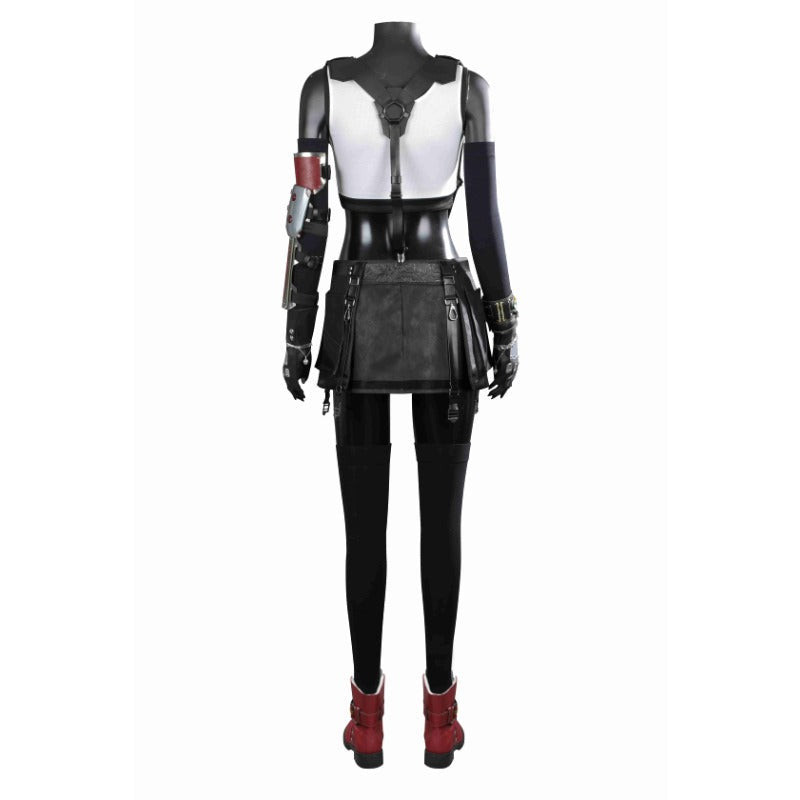 Astricos Tifa Lockhart Cosplay Costume Set - Premium Wigs, Shoes, Accessories for Final Fantasy VII Halloween - Astricos