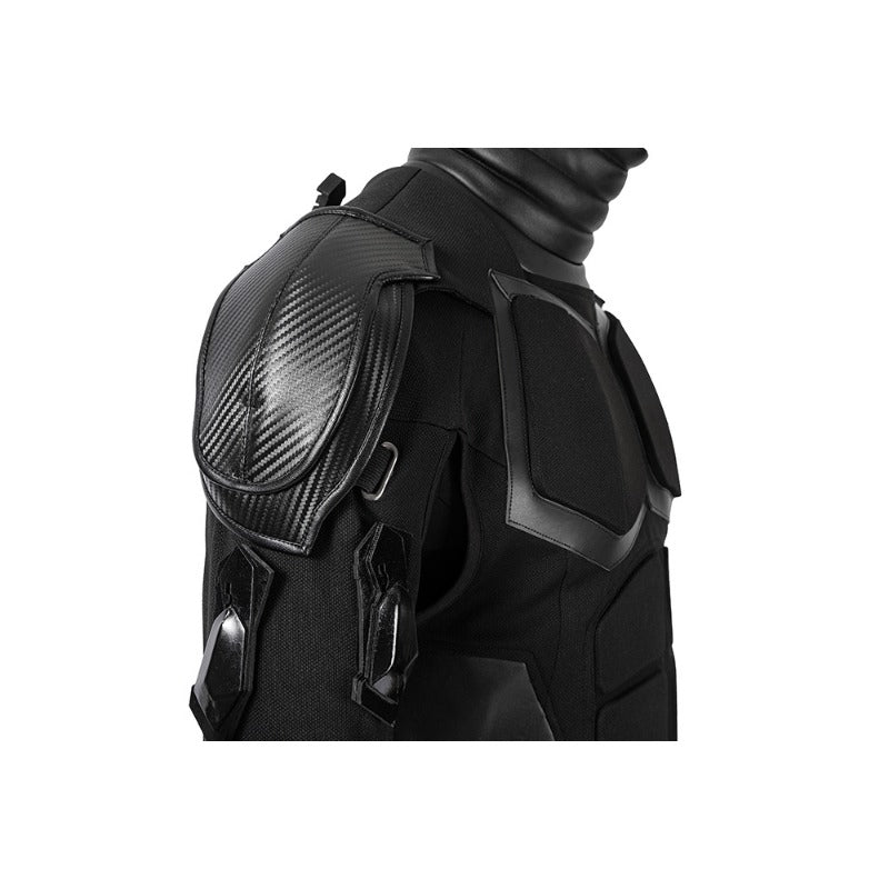 Astricos Boys Black Noir Cosplay Costume - Adult Superhero Jumpsuit for Halloween - Astricos