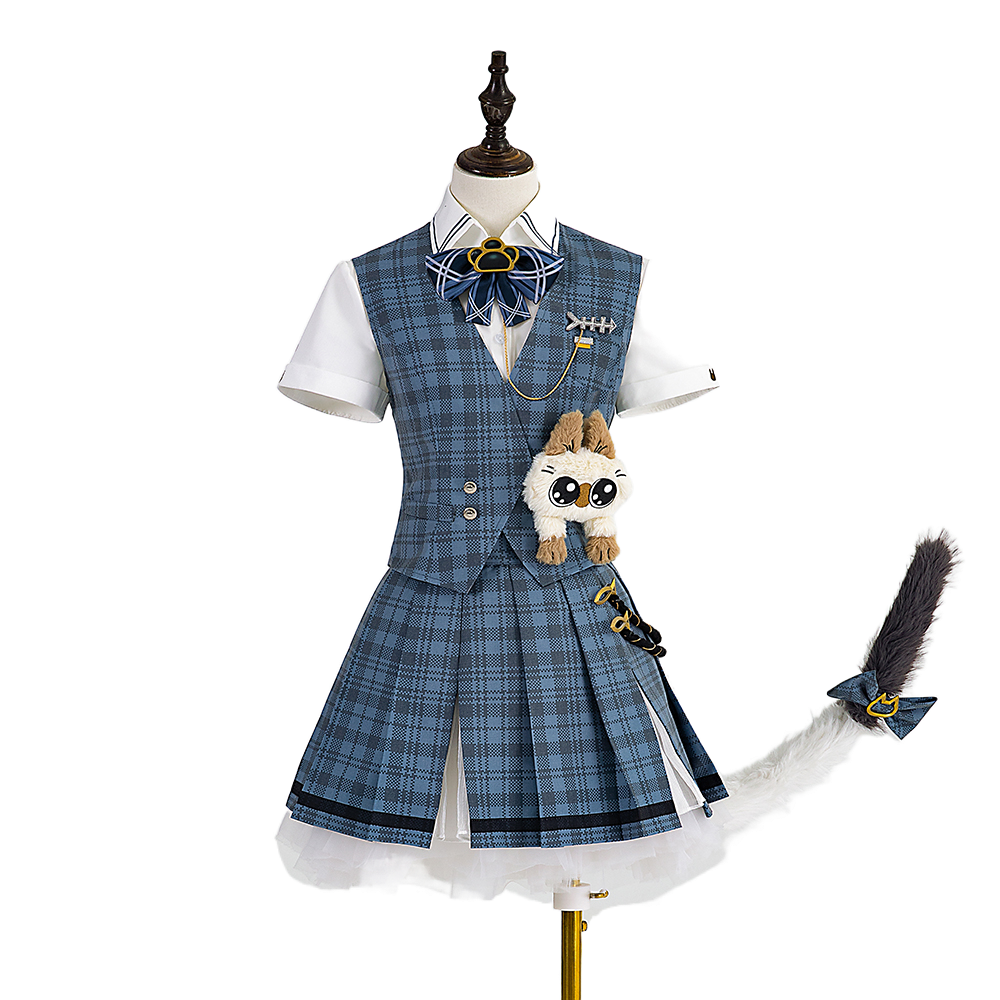 Astricos: Gray Raven Cosplay Costume - Stylish Cat-Themed Outfit for Women - Astricos