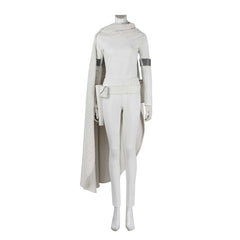 Empress Amidala's Astricos White Battle Outfit with Cloak - Star Wars Cosplay for Events - Astricos