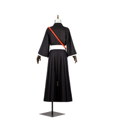 Astricos Ichigo Kurosaki Bleach Cosplay Costume with Wig, Black Top, and Pants for Halloween - Astricos