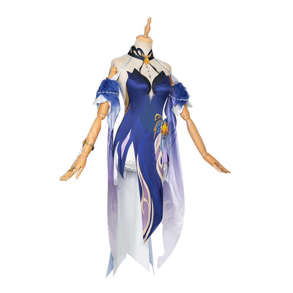 Astricos Ningguang Orchid Evening Gown Cosplay Costume – Premium Genshin Impact Outfit - Astricos