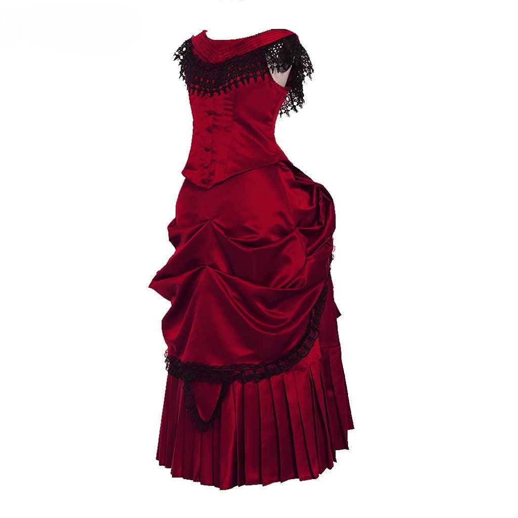 Elegant Victorian Bustle Gown | Astricos Gothic Georgian Dress for Masquerade and Reenactment - Astricos