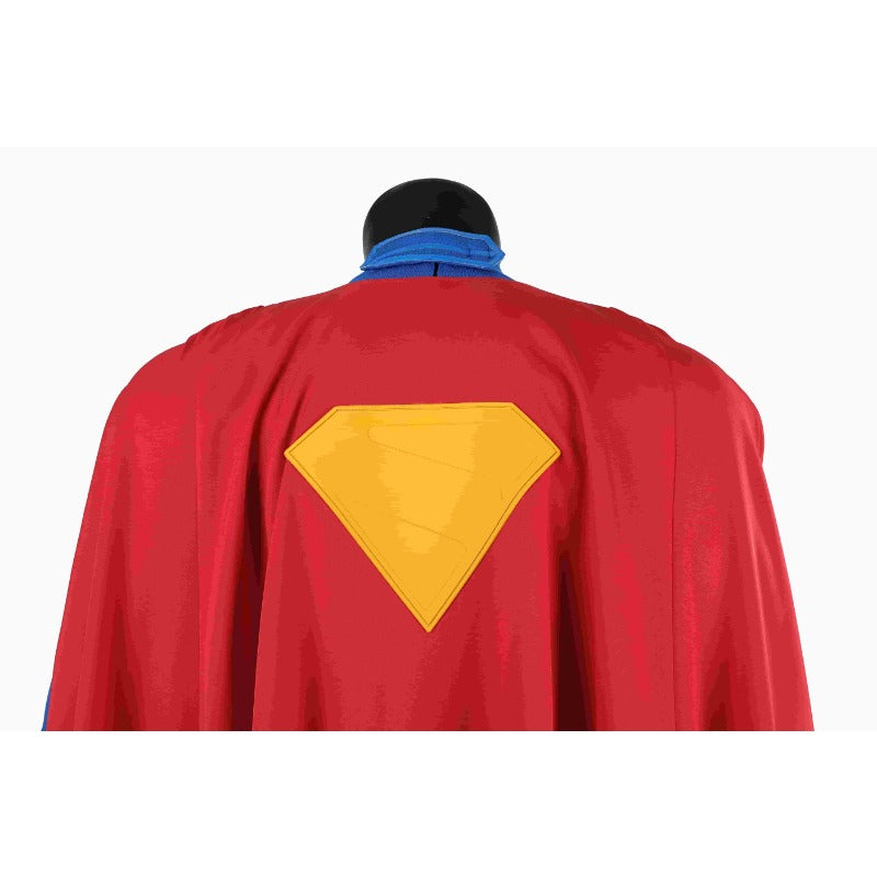 Astricos Superman Legacy Clark Kent Cosplay Costume - Blue Zentai Suit with Red Cape - Astricos