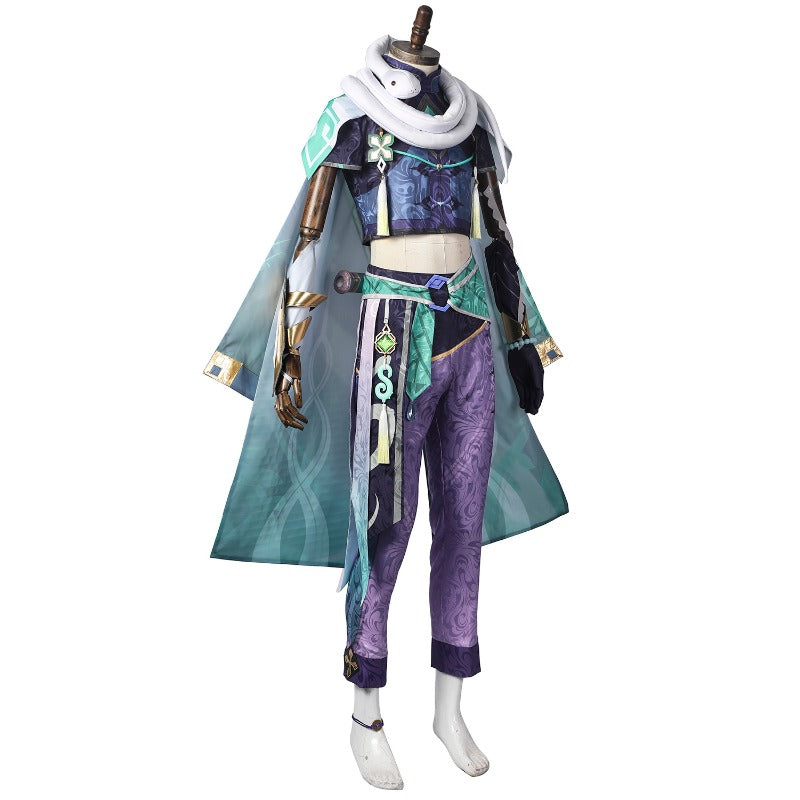 Astricos Baizhu Cosplay Costume - Standard Size Genshin Impact Halloween Outfit - Astricos