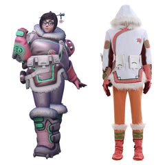 Astricos Overwatch Mei Orange Skins Battle Uniform Suit | Premium Cosplay Costume for Enthusiasts - Astricos