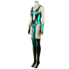 Astricos Mortal Kombat X Jade Cosplay Costume - Alluring Blue Battle Suit for Women - Astricos