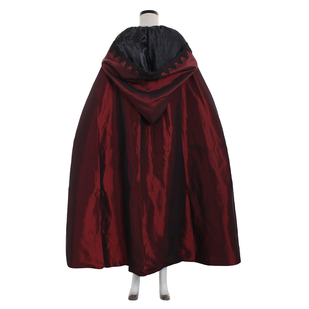 Elegant Victorian Red Cloak - Perfect for Halloween Cosplay and Gothic Events - Astricos