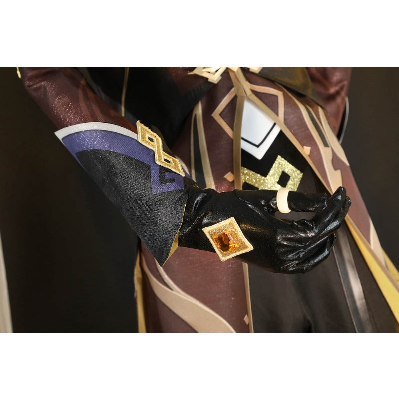 Astricos Zhongli Cosplay Costume - Premium Genshin Impact Role Play Set for Events - Astricos