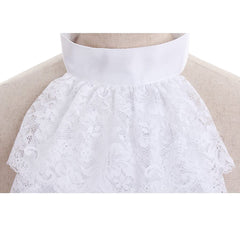 Astricos Victorian-Style White Lace Detachable Collar and Cuffs - Timeless Elegance for Every Outfit - Astricos