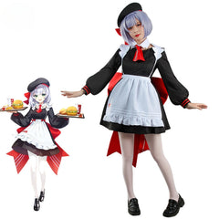 Astricos Noelle Cosplay Costume - Genshin Impact Maid Lolita Dress with Hat for Women - Astricos