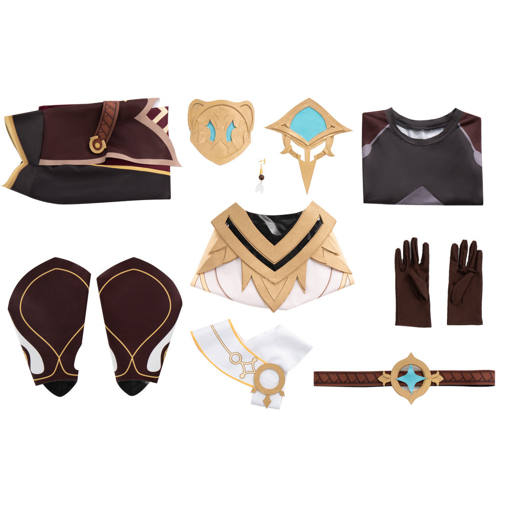 Astricos Genshin Impact - Traveler (Aether) Cosplay Costume | Premium Anime-Inspired - Astricos