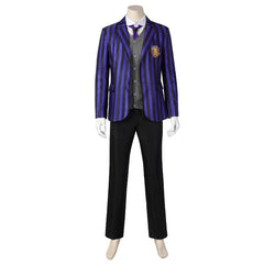 Astricos The Addams Family Xavier Thorpe Ajax Petropolus Cosplay Men's Suit for Halloween - Astricos